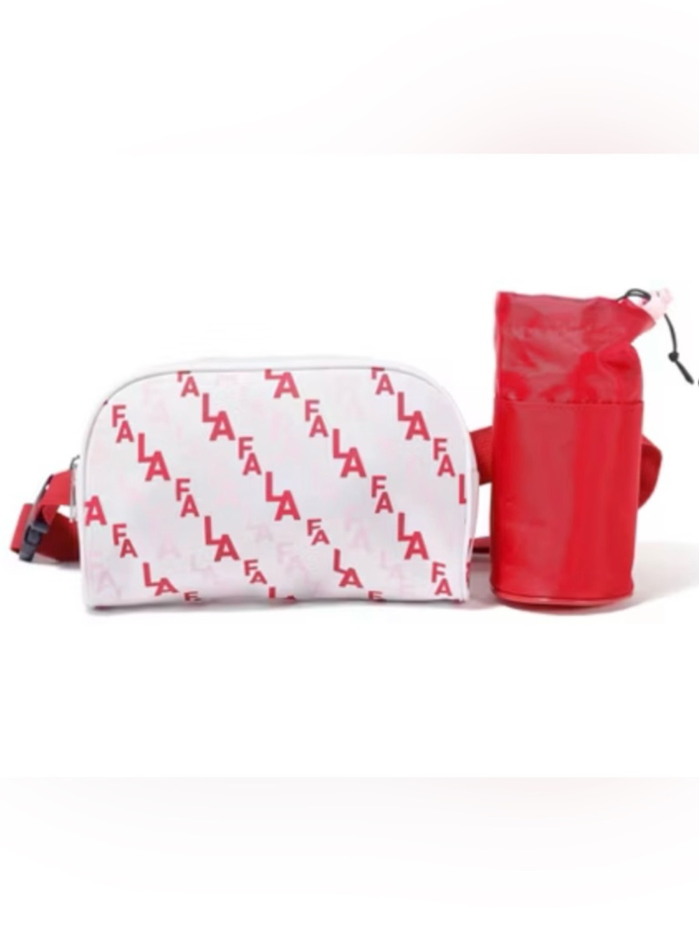 NEW! Festive Fa La La Holiday Fanny Pack With Removable Water Bottle Holder-NWT